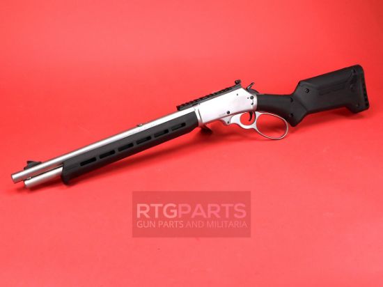 Marlin Firearms, 1895, Trapper, Lever Action Rifle, .45-70 Government, 16.17" Cold Hammer Forged Barrel, Threaded 11/16x24, Stainless Finish, Silver, Black Magpul ELG Stock and M-LOK Forend, Skinner Blade Front Sight, Skinner Adjustable Rear Sight, 5 Rounds, 736676709120, FFL-MARLIN-70912, RTG Parts