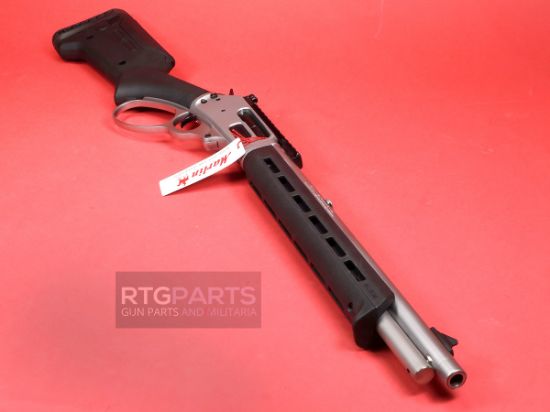 Marlin Firearms, 1895, Trapper, Lever Action Rifle, .45-70 Government, 16.17" Cold Hammer Forged Barrel, Threaded 11/16x24, Stainless Finish, Silver, Black Magpul ELG Stock and M-LOK Forend, Skinner Blade Front Sight, Skinner Adjustable Rear Sight, 5 Rounds, 736676709120, FFL-MARLIN-70912, RTG Parts