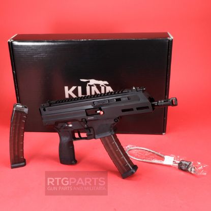 Springfield, Kuna, Semi-Automatic Pistol, 9MM, 6" Threaded Barrel, 1/2x28 Thread Pitch, Roller Delayed, MLOK Handguard, Picatinny Receiver End Plate, Anodized Finish, Black, Two 30rdMags, Includes Front and Rear Flip Up Sights, 706397987657, FFL-SPRINGFIELD-KN9069B, RTG Parts