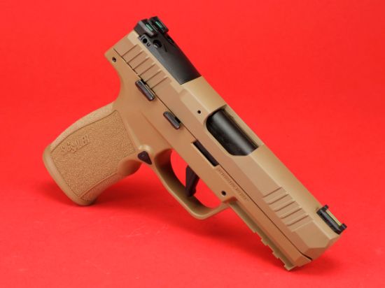 Sig Sauer, P322 Tacpac, Semi-automatic, Single Action Only, Polymer Frame Pistol, Full Size, 22 LR, 4" Barrel, Anodized Finish, Coyote, Manual Safety, Adjustable Fiber Optic Sights, Optic Ready, Threaded Barrel Adapter, Anodized, 20 Rounds, 3 Magazines, 798681671731, FFL-SIG-322C-COY-TACPAC, RTG Parts