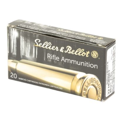 Sellier & Bellot, 22 Hornet, 45 Grain, Full Metal Jacket, 50 Round Box, 50rd, S&B, 754908510009, AMMO-SB22HA, RTG Parts