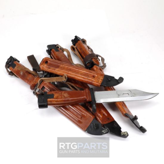 Picture of BULGARIAN CIRCLE 10 TYPE-2 AKM AK74 BAKELITE BAYONET, NUMBER MATCHING