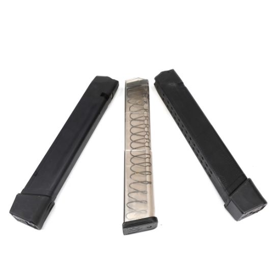 Picture of THREE .40 CAL GLOCK EXTENDED CAPACITY MAGS