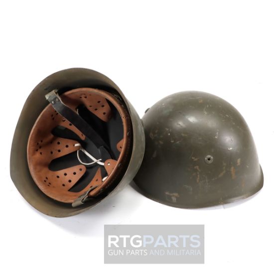 Picture of ITALIAN OD M33 STEEL HELMET WITH LINER