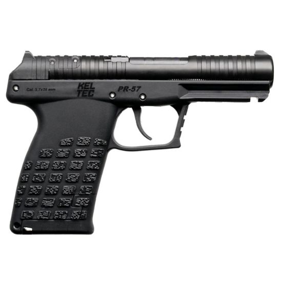 Kel-Tec, PR57, Striker Fired, Semi-automatic, Polymer Frame Pistol, Compact, 5.7X28MM, 4.6" Barrel, Matte Finish, Black, Optics Ready, 3 Dot Sights, 20 Rounds, (2) 10 Round Stripper Clips, Includes Optic Plate, 640832010220, FFL-KELTEC-PR57BLK, RTG Parts