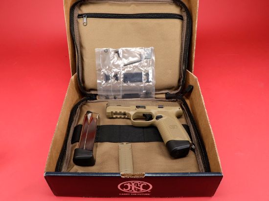 FN America, FN 545 MRD, Semi-automatic, Striker Fired, Polymer Frame Pistol, Full Size, 45 ACP, 4.1" Barrel, Anodized Finish, Flat Dark Earth, Optic Height Sights, Optics Ready, Two 15rd Mags, 845737015725, FFL-FN-66-101388, RTG Parts
