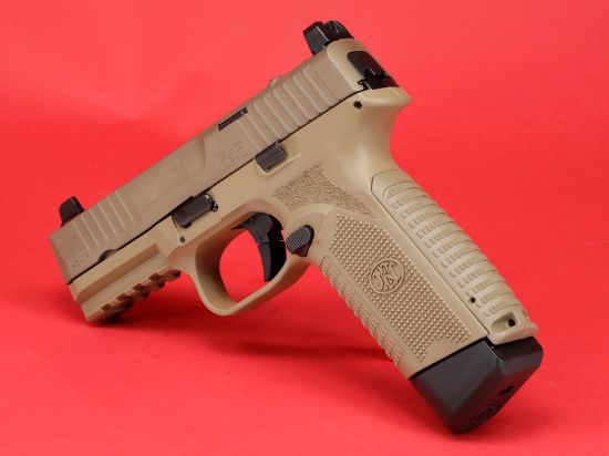 FN America, FN 545 MRD, Semi-automatic, Striker Fired, Polymer Frame Pistol, Full Size, 45 ACP, 4.1" Barrel, Anodized Finish, Flat Dark Earth, Optic Height Sights, Optics Ready, Two 15rd Mags, 845737015725, FFL-FN-66-101388, RTG Parts