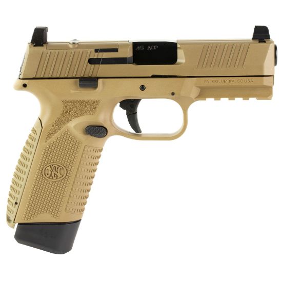 FN America, FN 545 MRD, Semi-automatic, Striker Fired, Polymer Frame Pistol, Full Size, 45 ACP, 4.1" Barrel, Anodized Finish, Flat Dark Earth, Optic Height Sights, Optics Ready, Two 15rd Mags, 845737015725, FFL-FN-66-101388, RTG Parts