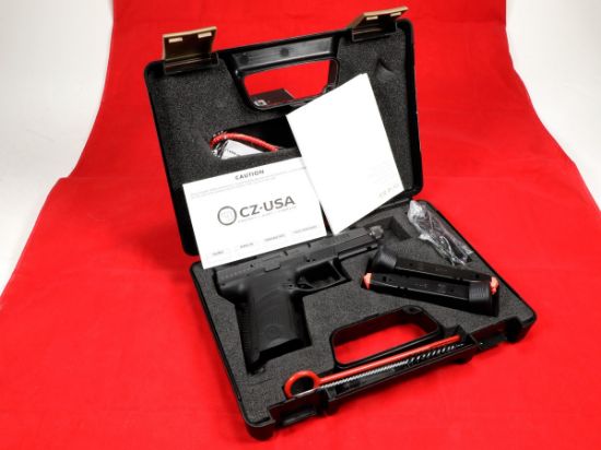 CZ, P-10 C Suppressor-Ready, Striker Fired, Semi-automatic, Polymer Frame Pistol, Compact, 9MM, 4.61" Barrel, Threaded Barrel - 1/2X28, Nitride Slide Finish, Black, 3 Interchangeable Backstraps, High Fixed Night Sights, Integrated Trigger Safety, 17 Rounds, 2 Magazine, Reversible Magazine Catch, 806703895338, FFL-CZ-89533, RTG Parts