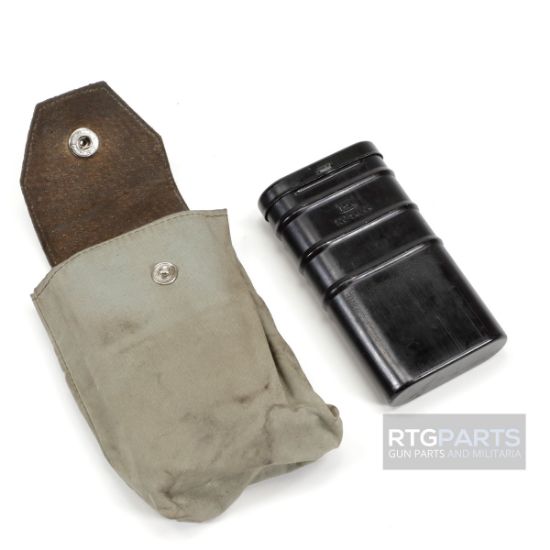 Picture of EAST GERMAN DDR AK47 TOBACCO CAN CLEANING AND TOOL KIT, EARLY STYLE POUCH
