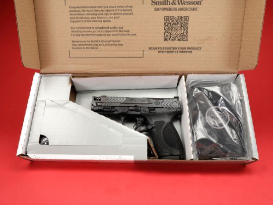 Smith & Wesson, M&P M2.0, Performance Center, 9MM, 4.22" Ported Barrel, Armornite Finish, Gray, Front Night Sight, Blacked Out Rear Sight, No Manual Safety, Flat-Face Trigger, Interchangeable Grip Inserts, Optic Ready, Two 15rd Magazines, 022188895742, FFL-SW-13987, RTG Parts