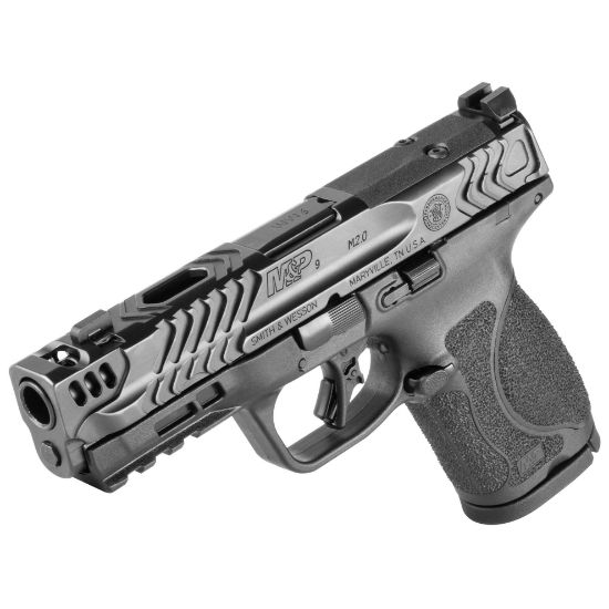 Smith & Wesson, M&P M2.0, Performance Center, 9MM, 4.22" Ported Barrel, Armornite Finish, Gray, Front Night Sight, Blacked Out Rear Sight, No Manual Safety, Flat-Face Trigger, Interchangeable Grip Inserts, Optic Ready, Two 15rd Magazines, 022188895742, FFL-SW-13987, RTG Parts