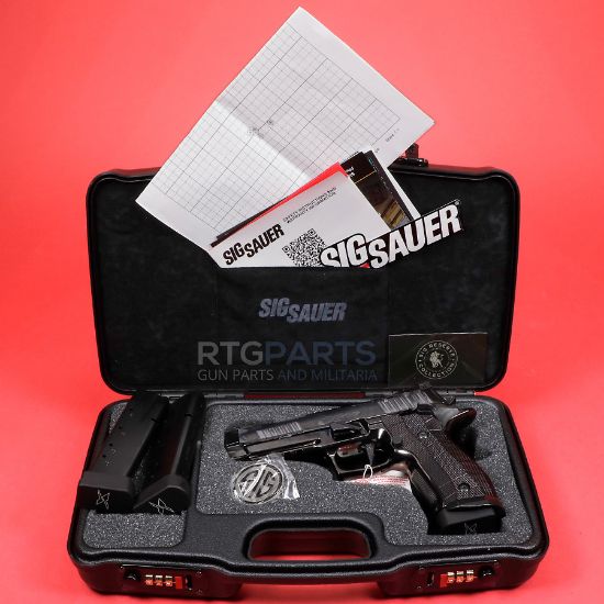 Sig Sauer, P226, XFIVE Reserve, Single Action Only, Metal Frame Pistol, Full Size, 9MM, 4.4" Barrel, High Polish Finish, Optics Ready, Aluminum Grips, X-RAY3 3-Dot Tritium Sights, Compensator, Three 20rd Magazines, 798681695676, FFL-SIG-226X5-9-CW-RES, RTG Parts