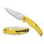 Spyderco, Native Chief Lightweight Salt, Folding Knife, SpyderEdge Serrated Blade, Yellow FRN Handle, Satin Finish, Silver, 4.02" Blade Length, CPM Magnacut Steel, 716104019076, MIS-C244SYL, RTG Parts