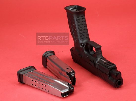 Springfield, XDM Elite, Semi-automatic, Striker Fired, Polymer Frame Pistol, 10MM, 4.5" Hammer Forged Barrel, Melonite Finish, Black, META Trigger, Grip Safety Fiber Optic Front Sight, Tactical Rack U-Dot Rear Sight, Optics Ready, Two 16rd, 706397961251, FFL-SPRINGFIELD-XDME94510BHCOSP, RTG Parts
