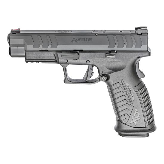 Springfield, XDM Elite, Semi-automatic, Striker Fired, Polymer Frame Pistol, 10MM, 4.5" Hammer Forged Barrel, Melonite Finish, Black, META Trigger, Grip Safety Fiber Optic Front Sight, Tactical Rack U-Dot Rear Sight, Optics Ready, Two 16rd, 706397961251, FFL-SPRINGFIELD-XDME94510BHCOSP, RTG Parts