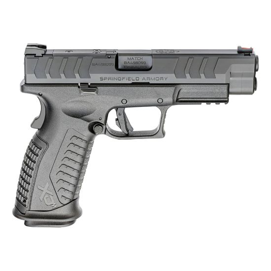Springfield, XDM Elite, Semi-automatic, Striker Fired, Polymer Frame Pistol, 10MM, 4.5" Hammer Forged Barrel, Melonite Finish, Black, META Trigger, Grip Safety Fiber Optic Front Sight, Tactical Rack U-Dot Rear Sight, Optics Ready, Two 16rd, 706397961251, FFL-SPRINGFIELD-XDME94510BHCOSP, RTG Parts