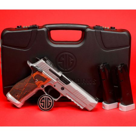 Sig Sauer, P226 XFive Classic, Single Action Only, Semi-automatic, Metal Frame Pistol, Full Size, 9MM, 5" Barrel, Stainless Steel Frame, Hogue Cocobolo Grips With Alloy Magwell, Fully Adjustable AX3 Trigger, Fiber Optic Front With Adjustable Rear Sight, 3 x 20 rd Mags, 798681662715, FFL-SIG-226X5-9-CLASSIC, RTG Parts