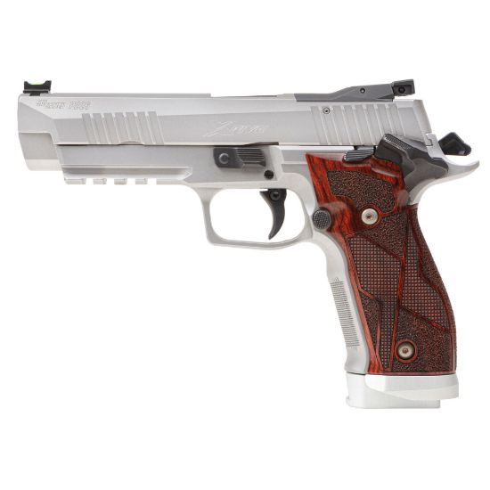 Sig Sauer, P226 XFive Classic, Single Action Only, Semi-automatic, Metal Frame Pistol, Full Size, 9MM, 5" Barrel, Stainless Steel Frame, Hogue Cocobolo Grips With Alloy Magwell, Fully Adjustable AX3 Trigger, Fiber Optic Front With Adjustable Rear Sight, 3 x 20 rd Mags, 798681662715, FFL-SIG-226X5-9-CLASSIC, RTG Parts