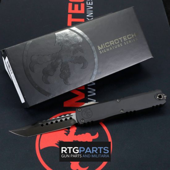 Picture of MICROTECH ULTRATECH GEN III ZBP OTF AUTOMATIC KNIFE, 3.5" HELLHOUND, DLC, SIGNATURE SERIES, 1119-1DLCTSH