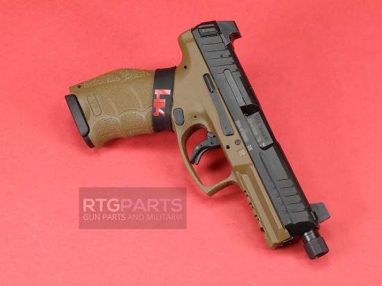 Heckler & Koch, VP9-B Tactical OR, Flat Dark Earth (FDE), Striker Fired, Semi-automatic, Polymer Frame Pistol, Full Size, 9MM, 4.7" Threaded Barrel, Matte Finish, Black, Optics Ready, Night Sights, 3x 10rd Magazines,   642230263673, FFL-HKK-81000777, RTG Parts