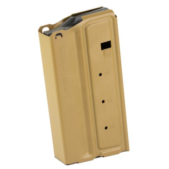  Sig Sauer, Magazine, Multi Caliber, 762NATO/6.8X51MM/6.5 Creedmoor/277 Sig Fury, Fits Sig Sauer MCX-SPEAR, Steel Construction, Coyote, 20 Rounds, 1 Magazine, AR-10, 798681707904, SIG-MAG-SPEAR-MULTI-COY, RTG Parts