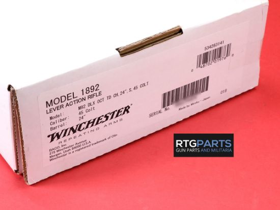 Winchester Repeating Arms, Model 1892, Deluxe Octagon Takedown, Lever Action Rifle, Color Case Hardened Receiver/Lever/Buttplate, 45 Long Colt, 24" Octagon Blued Barrel, Buckhorn Sight, Black Walnut Stock, 11rd, 048702019760, FFL-WINCHESTER-534283141, RTG Parts