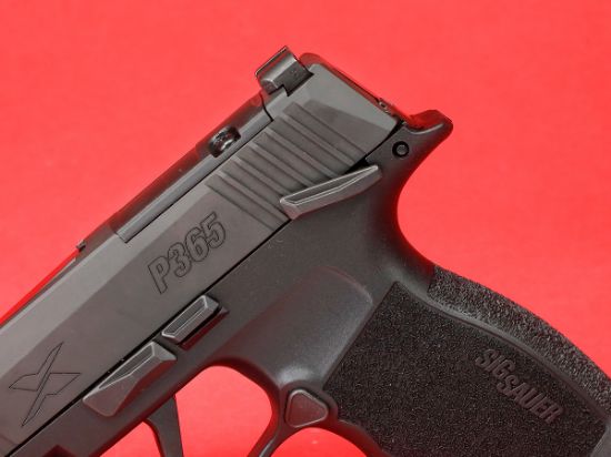 Sig Sauer, P365X, Striker Fired, Semi-automatic, Polymer Framed Pistol, Sub-Compact, 9MM, 3.1" Barrel, Matte Finish, Black, X-Ray 3 Night Sights, Optic Ready, Manual Safety, 12 Rounds, 2 Magazines, 798681663873, FFL-SIG-365X-9-BXR3-MS, RTG Parts