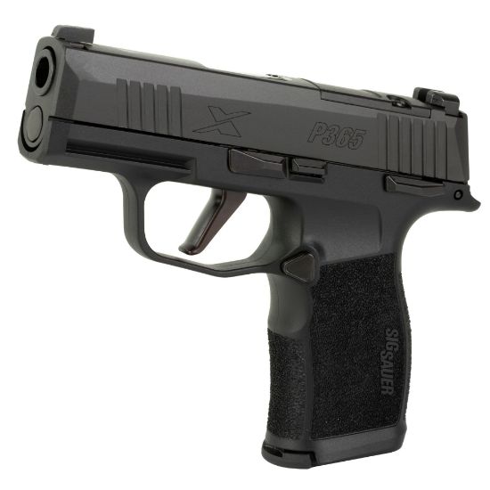 Sig Sauer, P365X, Striker Fired, Semi-automatic, Polymer Framed Pistol, Sub-Compact, 9MM, 3.1" Barrel, Matte Finish, Black, X-Ray 3 Night Sights, Optic Ready, Manual Safety, 12 Rounds, 2 Magazines, 798681663873, FFL-SIG-365X-9-BXR3-MS, RTG Parts
