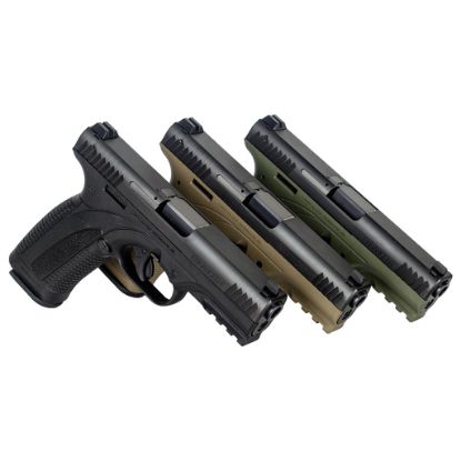 Caracal USA, Enhanced F, 9MM Striker-Fired Pistol, 3-Dot Sights, OD Green, Two 18rd Magazines, ODG/BLK, 819558020398, FFL-CAR-U80021158, RTG Parts