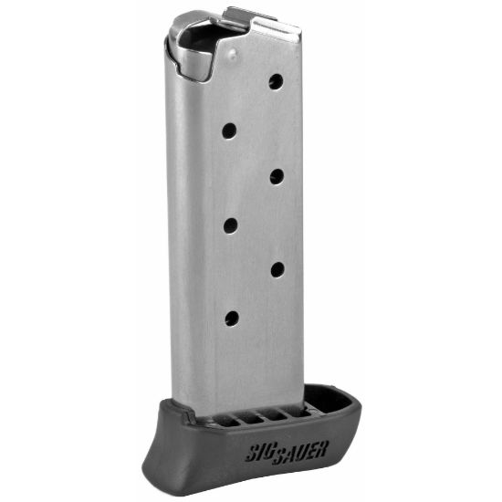 Sig Sauer, Magazine, 380 ACP, 7rd Extended, Fits P238, Stainless, 798681429806, SIG-MAG-238-380-7-X, RTG Parts
