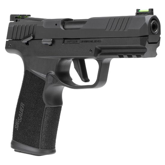 Sig Sauer, P322, Semi-automatic, Single Action Only, Polymer Frame Pistol, Full Size, 22 LR, 4 Barrel", Anodized Finish, Black, Adjustable Fiber Optic Sights, Optic Ready, Threaded Barrel Adapter, 20 Rounds, 2 Magazines, 798681640447, FFL-SIG-322C-BAS, RTG Parts