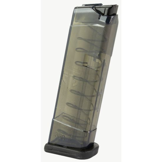ETS Glock 42 .380 9rd Magazine, Carbon Smoke, Elite Tactical Systems Group Mag, 850016478726, SMK-GLK-42-9, ETS-GLK42-9-SMK, RTG Parts