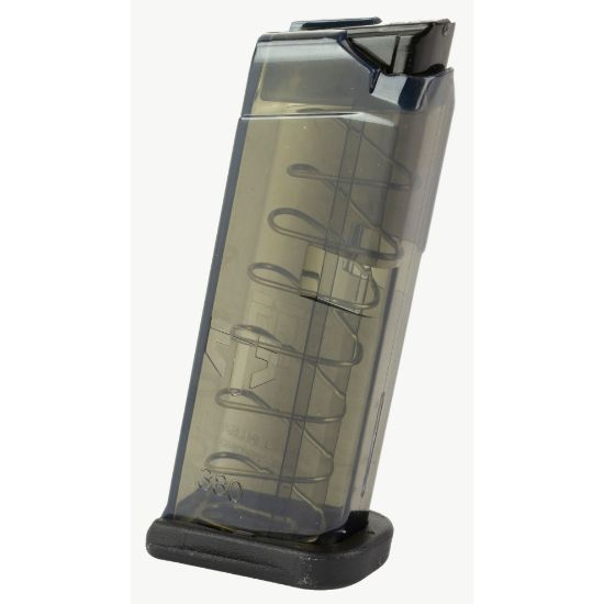 ETS Glock 42 .380 7rd Magazine, Carbon Smoke, Elite Tactical Systems Group Mag, SMK-GLK-42, 850016478719, ETS-GLK42-SMK, RTG Parts