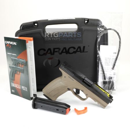 Picture of CARACAL ENHANCED F 9MM, QUICK SIGHT SYSTEM NIGHT SIGHTS, TAN, 18RD