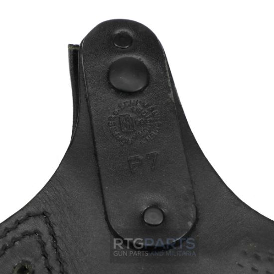 Picture of GERMAN HK P7 LEATHER PANCAKE HOLSTER, CUT THUMB SNAP, STAMPED P7