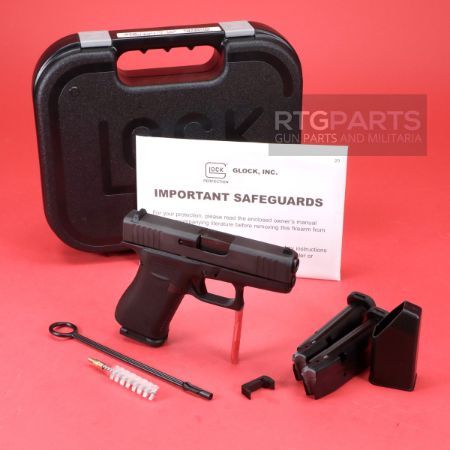 GLOCK 43X NO-RAIL AUSTRIAN MADE 9MM W/ SHILED ARMS MAG CATCH & 3X15RD MAGS, FFL-GLOCK-PA4350201-SHIELDARMS, RTG Parts