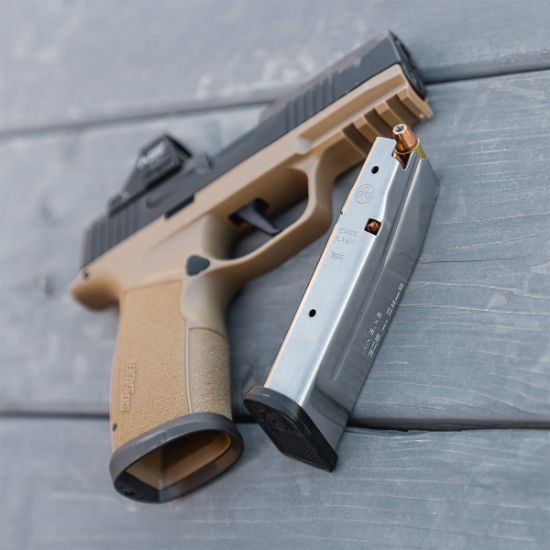 Magpul Industries, Magazine, AMAG 17 SG9, 9MM, 17 Rounds, For Sig P365, Stainless Steel Finish, Silver, 840815150244, MP-MAG1486-SST,  RTG Parts