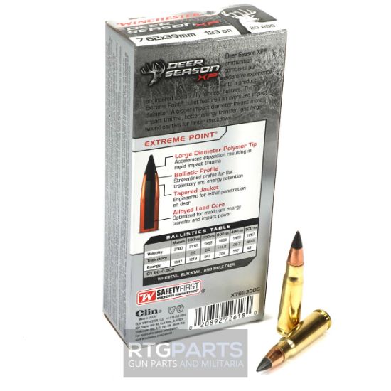 Picture of WINCHESTER DEER SEASON 7.62x39MM 123GR XP, 20RD BOX