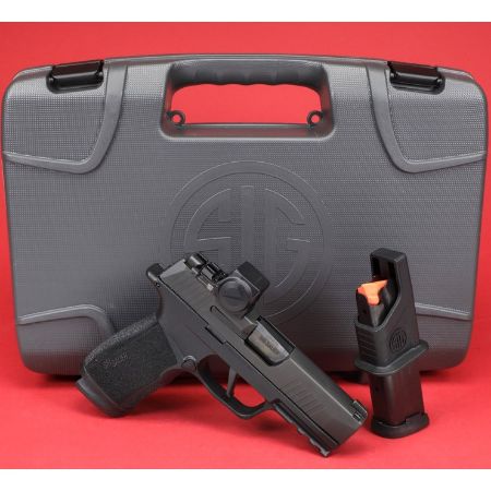 Sig Sauer, P365, XMacro, Striker Fired, Semi-automatic, Polymer Framed Pistol, Sub-Compact, 9MM, 3.7" Barrel, Nitron Finish, Black, XRAY3 Day/Night Suppressor Sights, Includes ROMEO-X Compact Red Dot, 2x17rd Magazines, X-Macro, 798681689415, FFL-365XCA-9-BXR3-RXX, RTG Parts