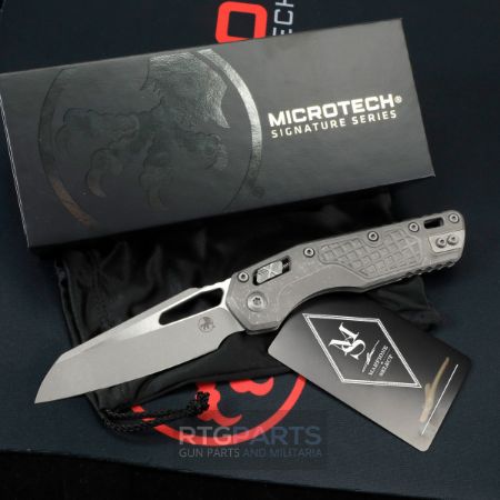 Picture of MICROTECH MARFIONE SELECT MSI, S/E, RAM-LOK, FRAG PATTERN, TITANIUM APOCALYPTIC FINISH, 3.9 INCH, 137RL-10APFRMS1