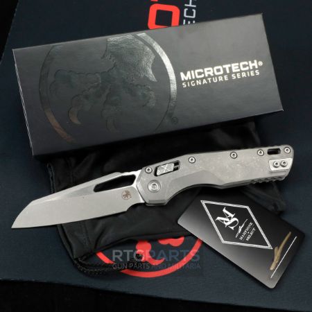 Picture of MICROTECH MARFIONE SELECT MSI, S/E, RAM-LOK, SLAB SIDE, TITANIUM APOCALYPTIC FINISH, 3.9 INCH, 137RL-10APMS1