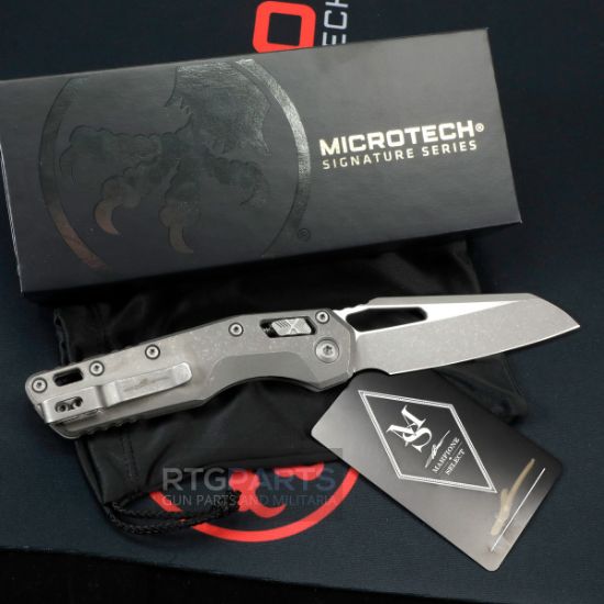 Picture of MICROTECH MARFIONE SELECT MSI, S/E, RAM-LOK, SLAB SIDE, TITANIUM APOCALYPTIC FINISH, 3.9 INCH, 137RL-10APMS1