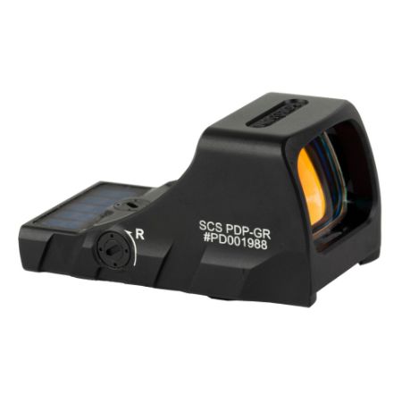 Holosun Technologies, SCS, Green Dot Sight, Non-Magnified, Fits Factory Optic Ready Walther PDP, Green Ring & 2 MOA Dot, Matte Finish, Black, Solar with Internal Battery, 810047072850, H-SCS-PDP-GR, RTG Parts