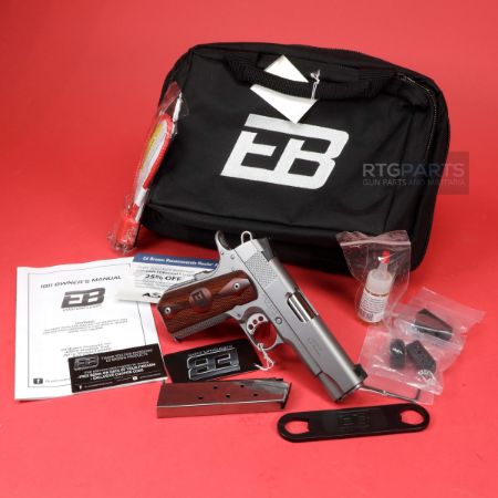 Ed Brown, Kobra Carry 25th Anniversary, Semi-automatic, 1911, Commander Size, Bobtail Frame, 45 ACP, 4.25" Barrel, Cocobolo Grips, Thumb Safety, Front Night Sight, Stainless Steel, Silver, 7 Rounds, 2 Magazines, 800732700779, FFL-ED-BROWN-KC-SS-25, RTG Parts