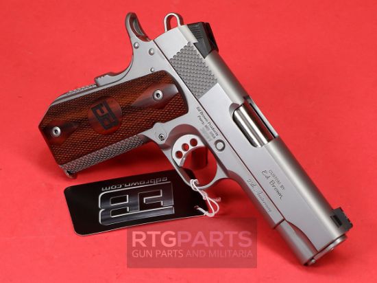 Ed Brown, Kobra Carry 25th Anniversary, Semi-automatic, 1911, Commander Size, Bobtail Frame, 45 ACP, 4.25" Barrel, Cocobolo Grips, Thumb Safety, Front Night Sight, Stainless Steel, Silver, 7 Rounds, 2 Magazines, 800732700779, FFL-ED-BROWN-KC-SS-25, RTG Parts