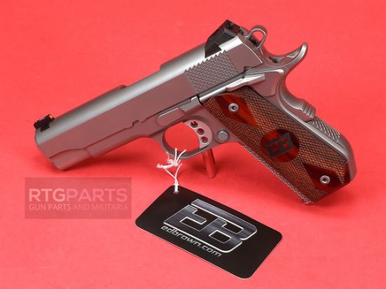 Ed Brown, Kobra Carry 25th Anniversary, Semi-automatic, 1911, Commander Size, Bobtail Frame, 45 ACP, 4.25" Barrel, Cocobolo Grips, Thumb Safety, Front Night Sight, Stainless Steel, Silver, 7 Rounds, 2 Magazines, 800732700779, FFL-ED-BROWN-KC-SS-25, RTG Parts