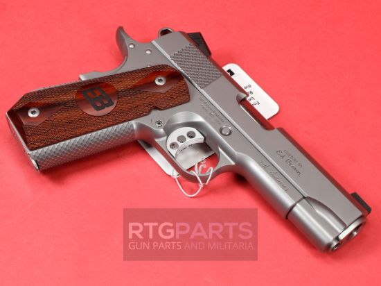 Ed Brown, Kobra Carry 25th Anniversary, Semi-automatic, 1911, Commander Size, Bobtail Frame, 45 ACP, 4.25" Barrel, Cocobolo Grips, Thumb Safety, Front Night Sight, Stainless Steel, Silver, 7 Rounds, 2 Magazines, 800732700779, FFL-ED-BROWN-KC-SS-25, RTG Parts