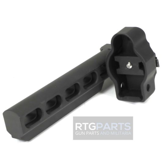 SAMSON B.R.E. FOLDING BUFFERLESS RECEIVER EXTENSION WITH MP5 END CAP AND BUFFER, BLACK, HK33, 850059556696, SAM-04-06162-01, RTG Parts