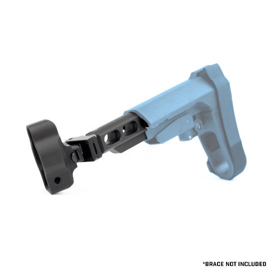 SAMSON B.R.E. FOLDING BUFFERLESS RECEIVER EXTENSION WITH MP5 END CAP, BLACK